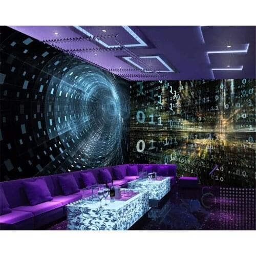 Beibehang Custom fashion silky wall paper tereo modern minimalistic abstract lines starry circuit board background 3d wallpaper