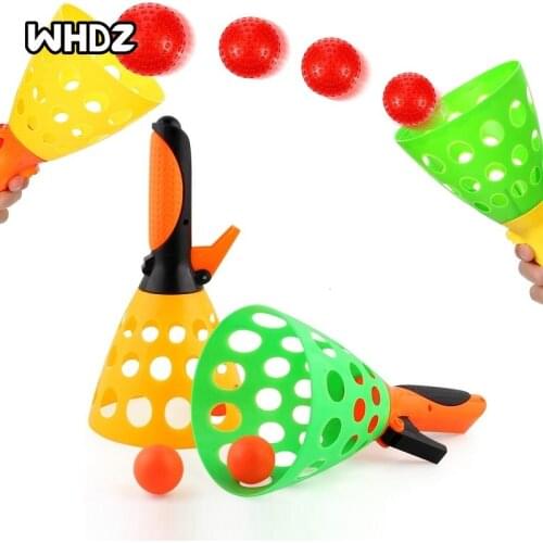 Pop-Pass-Catch Ball Game with 2 Catch Launcher Baskets and 3 Balls, Summer Beach Birthday Party Favors Gifts Toys for Kids