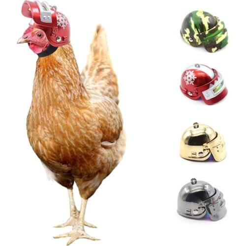 Pet Chicken Helmet Small Hard Hat For Bird Duck Pet Hat Headgear Chicken Head Decorations Small Pet Supplies 1 pc