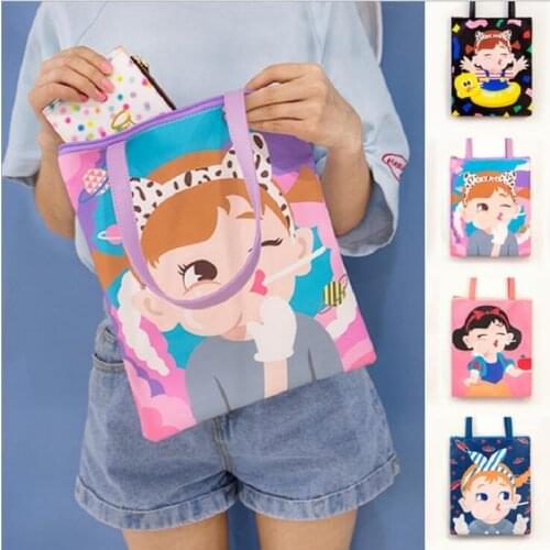 Girls Handbag Carry Phone Pocket Hasp Shoulder Bags Travel Bag Student Book Single Bags Handbags