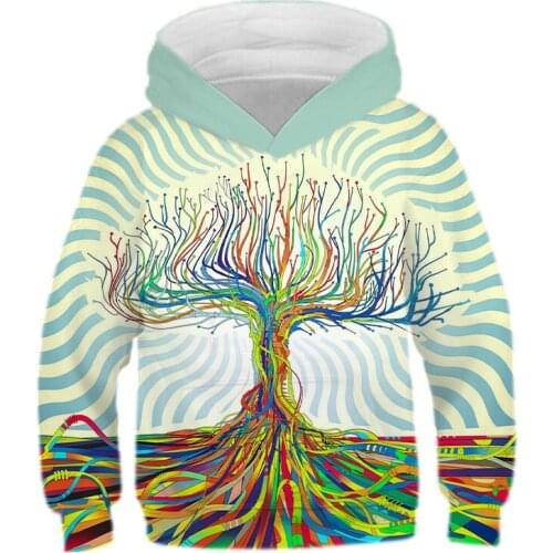 2021 latest flower pattern 3D printing Harajuku fashion hooded sweater hooded sweater autumn and winter unisex streetwear