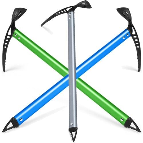 50cm / 60cm / 70cm Lightweight Ice Axe Climbing Ice Hammer Self Arrest Hiking Glacier Snowy Hatchet Axe Hand Tools Winter Sports