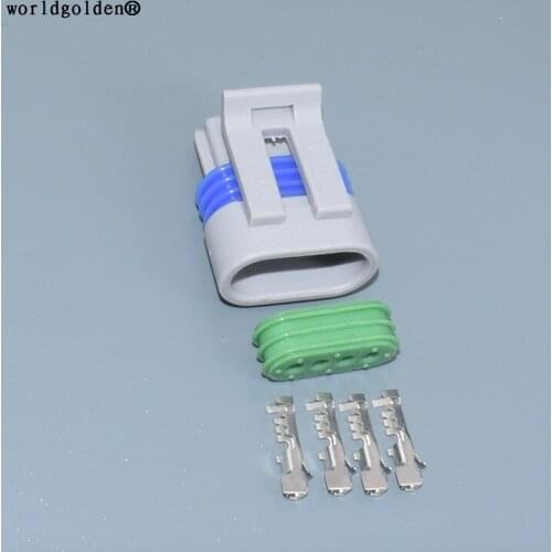 Worldgolden 4pin Female Waterproof Automotive Wire Harness Connector 12162833 12162834 Mass Air Flow Sensor
