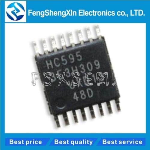 10pcs/lot 74HC595PW 74HC595 HC595 serial or parallel-out shift register with output latches IC TSSOP-16
