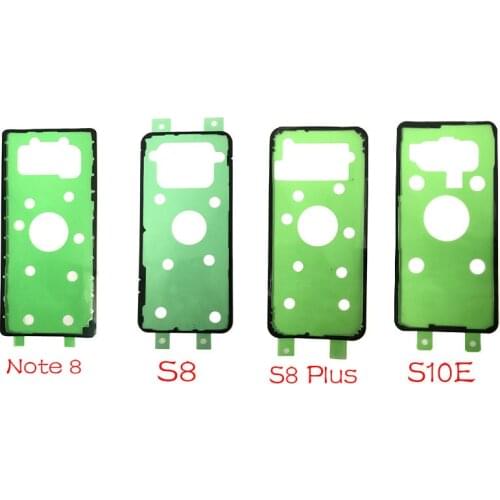 10PCS New Waterproof Back Battery Glass Cover Sticker For Samsung Galaxy S8 S9 S10 S20 Plus S10e S7 Edge Note 8 9 S20Ultra