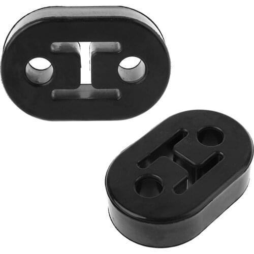 2x Universal Exhaust Mount Repair Hanger Bracket Heavy Duty Rubber Replacement