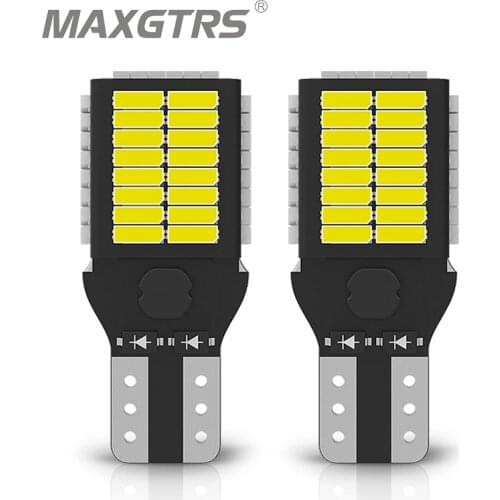 2x T15 W16W 921 912 White 54SMD 4014 Car LED Bulb CANBUS No Error Free Auto Turn Signal Back-up/Reverse Wedge Light