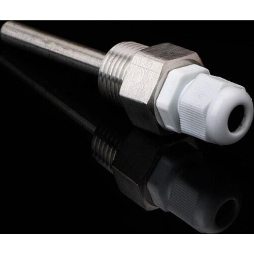 50-250mm Stainless Steel Thermowell 1/2" NPT Threads For Temperature Sensors Dropship