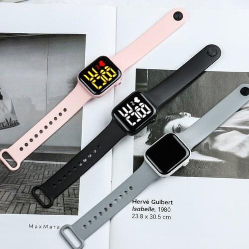 2021 Sports Casual Mens Watches Digital Man Women Watch Silicone Strap LED Electronic Men Wristwatch Clock Children gifts girl