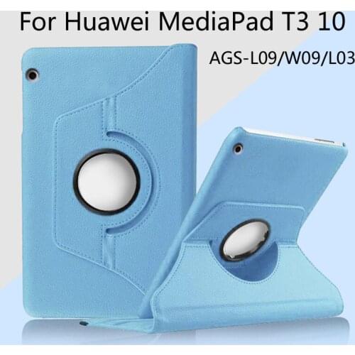 Case For Huawei MediaPad T3 10 AGS-L09 AGS-L03 AGS-W09 9.6 inch Tablet Stand PU Leather Protector Sleeve Case Skin Cover For
