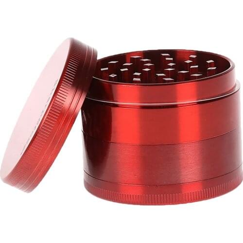Zinc Alloy Spice Weed Herb Grinder Herbal 4 Layers 6 Colors Available