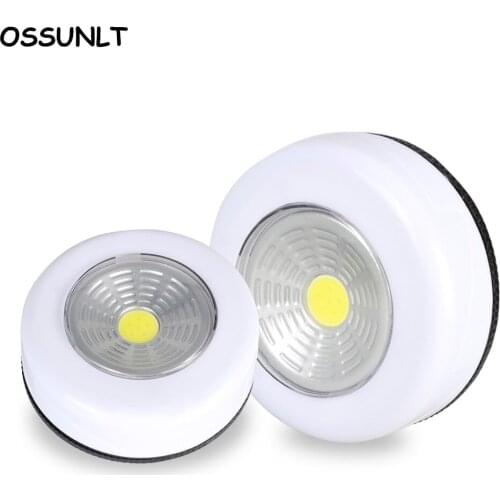COB LED Under Cabinet Light With Adhesive Sticker Wireless Wall Lamp Wardrobe Cupboard Drawer Closet Bedroom Kitchen Night Light