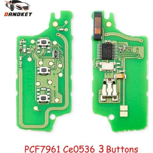 Dandkey For Peugeot 407 407 307 308 607 Citroen C2 C3 C4 C5 ASK Remote Control Flip Key Electronic Circuit Board 3 Button CE0536