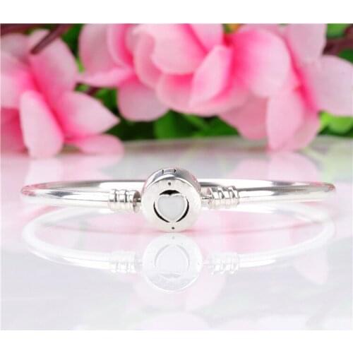 100% Genuine 925 Sterling Silver Heart Of Gratitude Bracelet Basic Chain bracelet for Christmas Gift