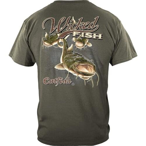 Erazor Bits Fishing T-Shirt Wicked Fish Catfish Sand