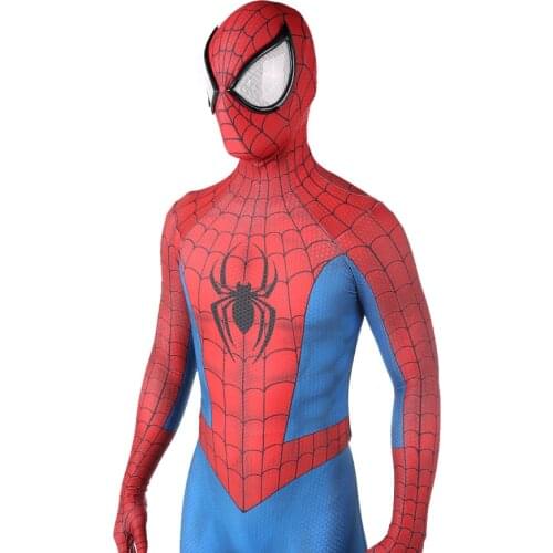 Arched Rubber Big Lens Superhero Cosplay Costume Spandex Lycra Zentai Jumpsuit Bodysuit Halloween Costume for Adult/kids