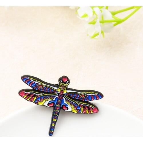 Creative and Beautiful Dragon Color Fly Similar To Dancing Girl Cartoon Design Alloy Animal Brooch Ins Tide Wild Backpack Badge
