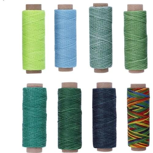 MIUSIE 150D 50m Sewing Thread Wax Line DIY Handmade Wear-Proof Leather Needlework Fiber Yarn Tool Hand Sewing Accessories