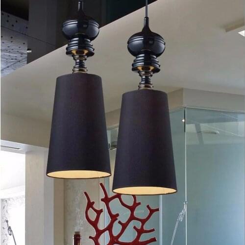 New moderm Single Head LED Pendant Lamps Dining Room hanging Lights White /Black /Gold /Silver