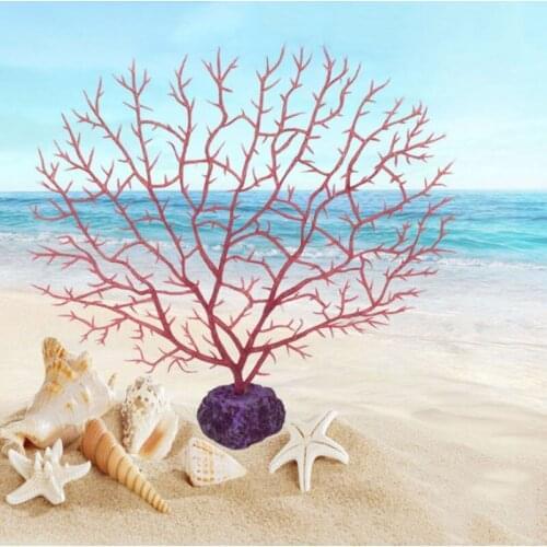 Sea Iron Tree Plastic Coral Aquarium Decor Plants Fishing Fis Tank Landscaping Decor Tree Shape Resin Coral Aquarium Decoration
