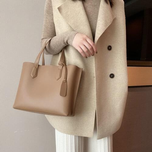 2021 New Design Leather Large Capacity One-Shoulder Bag Fashion Messenger Bag Multifunctional Tote Handbag Bag For Women