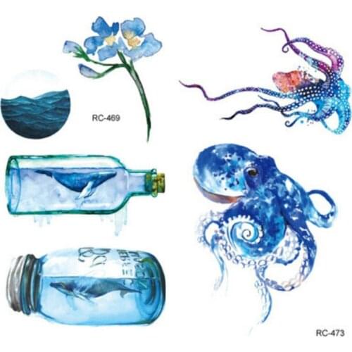 Wholesale personality original color trend fresh tattoo Sticker Arm Waterproof temporary tattoos Body tatuajes 5000pks RC Serial