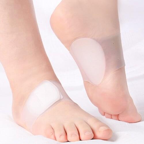 USHINE Silicone flat foot arch pad orthopedic insole foot bandage foot support half yard arch pad latin dance shoes insole