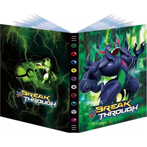 Pokemon Album 9 Pocket 432 Cards Book Cartoon Anime XY Collection Holder Pokémon Playing Game Map Binder Folder Kids Toys Gift