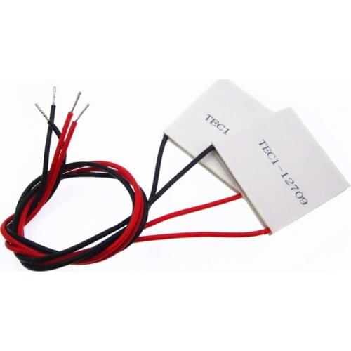 Semiconductor refrigeration sheet TEC1-12709 40*40*3.5mm 86W 12V 9A 127 pairs of particles, suitable for small car refrigerator