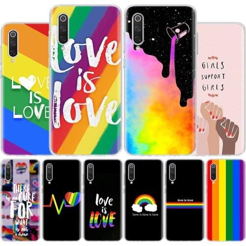 Love Is Love LGBT Rainbow Cover Phone Case For Xiaomi Redmi Note 10 9 9S 8T 8 7 6 5 9A 6A 7A 8A 9C K20 S2 Pro Luxury Soft Coque