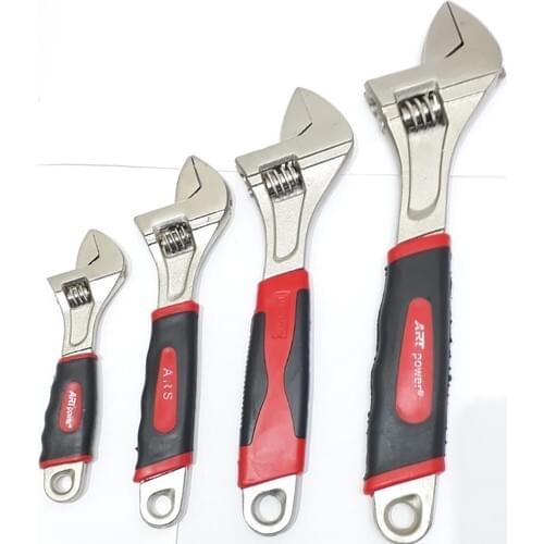 Adjustable Wrench Wrench-Monkey Wrench-4 Pcs-A Quality-6 " - 8" - 10" - 12" -Art Power Ars