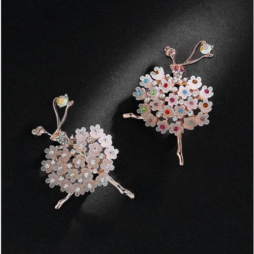 Shmik Brooches Girl On Clothes