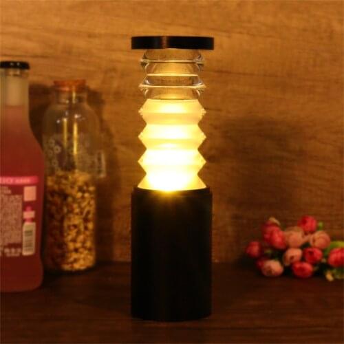 Thrisdar LED Charging Bar Table Lamp Personalized Bar Table Night Light Cafe Restaurant Bedroom Bedside Table Reading Lamps