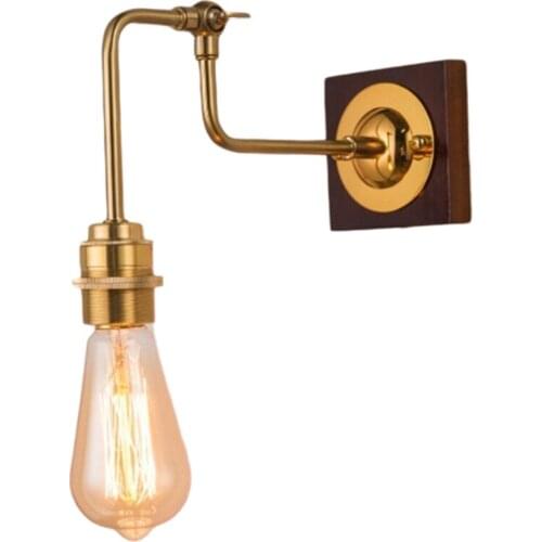 Japanese Brass Wall Light Adjust Bedside LED Wall Lamp Retro Loft Edison Wall Sconce Home Decor Indoor Lighting Luminaire