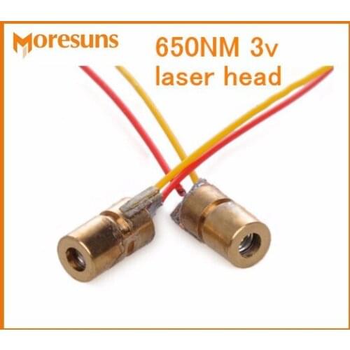 Fast Free ship 10pcs/lot High quality 3v laser head/laser diode Brass metal shell laser transmitter 650NM
