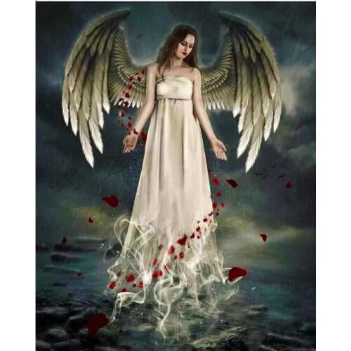 Diamond Painting 5d Handmade Gift Mosaic Cross Stitch Angel Diamond Embroidery Mosaic woman Full Square Drill Decoration A2201