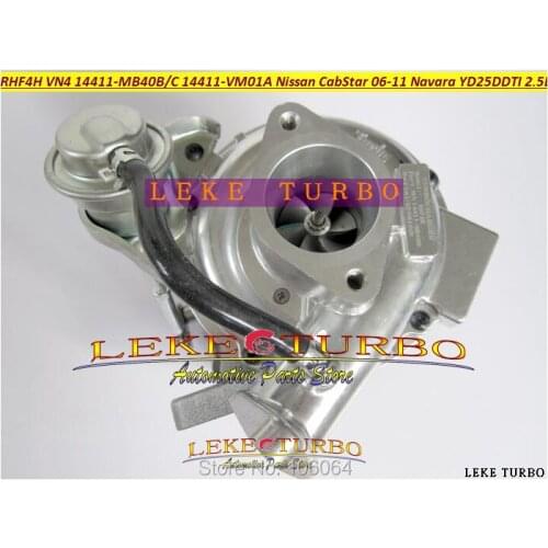 Free Ship Turbo RHF4H VN4 14411-VM01A 14411-MB40B 14411-MB40C Turbocharger For NISSAN CabStar 06-11 Navara D22 YD25DDTI DCI 2.5L