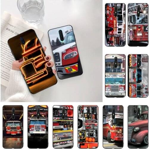 CUTEWANAN firetrucks Pictures Fire Truck Luxury Unique Design Phone Cover For Oppo A5 A9 2020 Reno2 z Renoace 3pro Realme5Pro