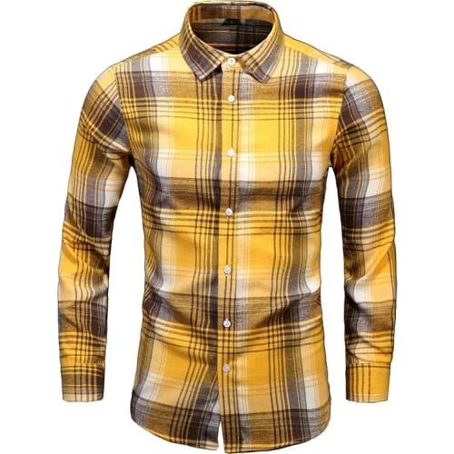 Hawaiian Beach Casual Plaid Shirts 2021 Autumn Spring Clothes MenS Long Sleeves OverSized 5XL 6XL 7XL