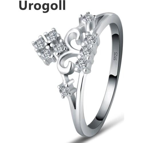 Hot Sale Genuine 925 Sterling Silver Heart-Shaped Weddig Rings For Women CZ Diamant Engagement Rings Fine Jewelry