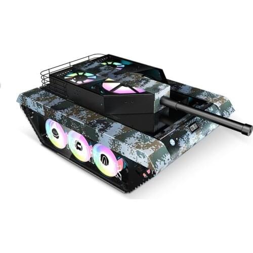 Cool Desktop Computer Special-Shaped Side Transparent Alternative E-Sports Games 360 Water-Cooled E-ATX Personalized Chassis