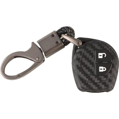 Kutery 10PCS For Suzuki Grand Vitara Swift Liana Window SX4 Jimny Samurai 2 BTN Carbon Silicone Remote Car Key Case Cover