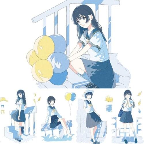 Fashion Summer Girls Special Oil Washi Tapes Bullet Journal Masking Tape Adhesive Tape DIY Scrapbooking Washi Stickers