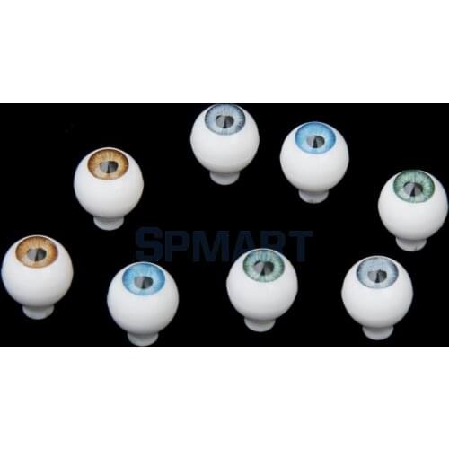 New Arrivals 2015 4 Pairs Round Acrylic Doll Eyes Eyeballs Accessories 10mm