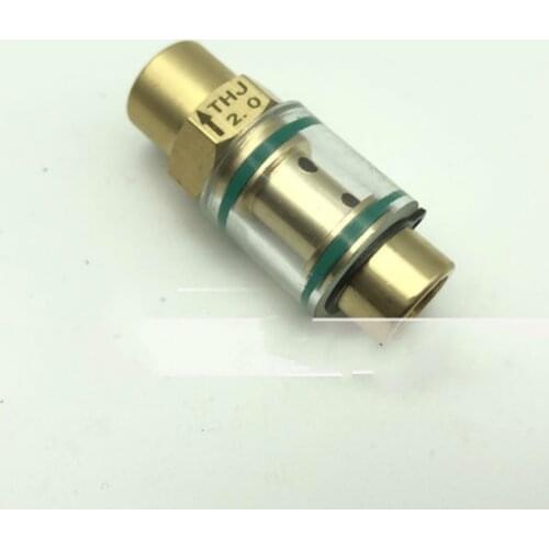 One-way non-return check valve Visible glass oil sight air compressor control valve Transparent oil return check valve 1/8" 1/4"