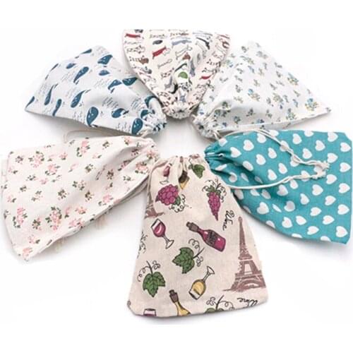 Wholesale 10pcs/lot Christmas Bags Jewelry Packaging Bag Party Decoration Colorful Earrings Display Drawstring Pouches 19x24cm