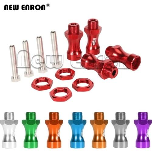 RC 4Pc Metal 12mm to 17mm Wheel Hex Hub Conversion Adapter 30MM Extension for RC Car Parts 1/10 HSP Desc410r Sct410 Scte Slash