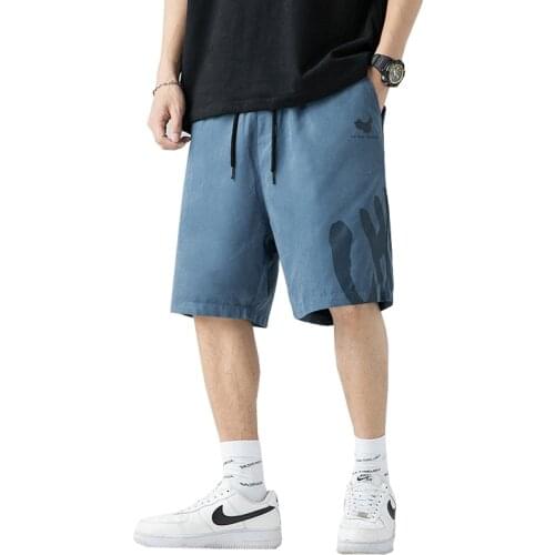 Men Shorts Letters Printed Streetwear Harajuku Jogger Short Sweatpants Harem Pants Summer Beachshorts