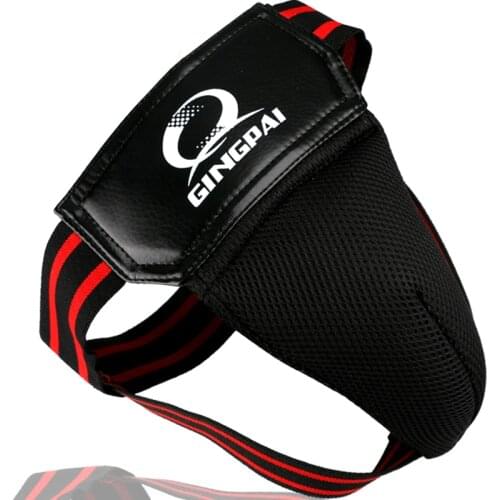 GINGPAI MMA Boxing Kickboxing Taekwondo Crotch Guard Sanda Muay Thai Groin Protector Jockstrap Supporter Thong Adults Women Kids