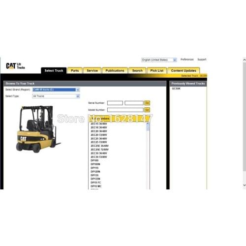 Cat Lift Trucks 2021 Spare Part Catalogue